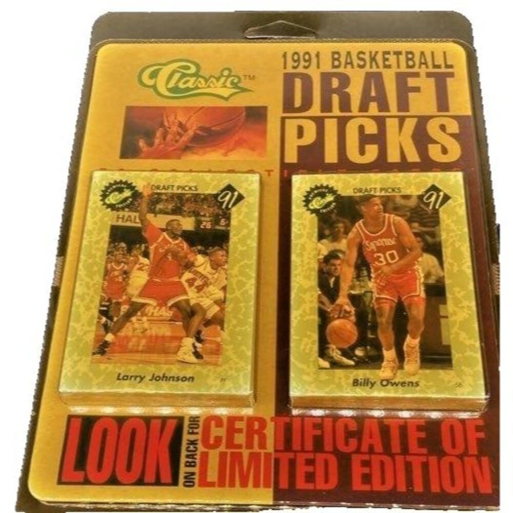 1991 Classic Basketball Draft Picks Factory Sealed Box Larry Johnson RC